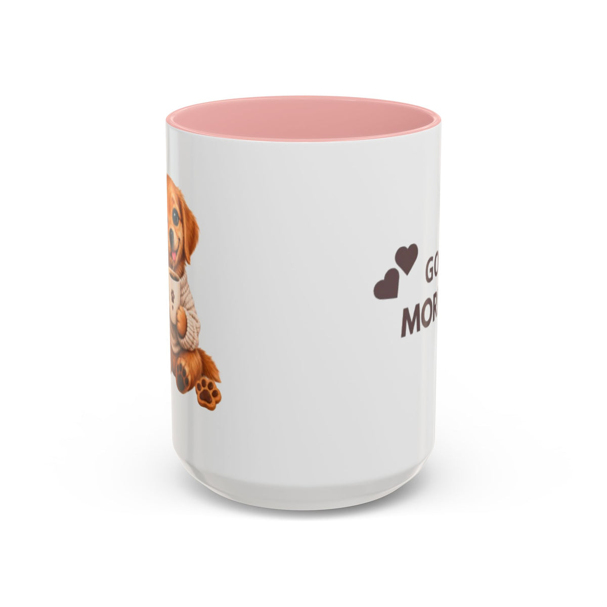 Good Morning Dog Coffee Mug — Cute Puppy Accent Mug (11/15oz)