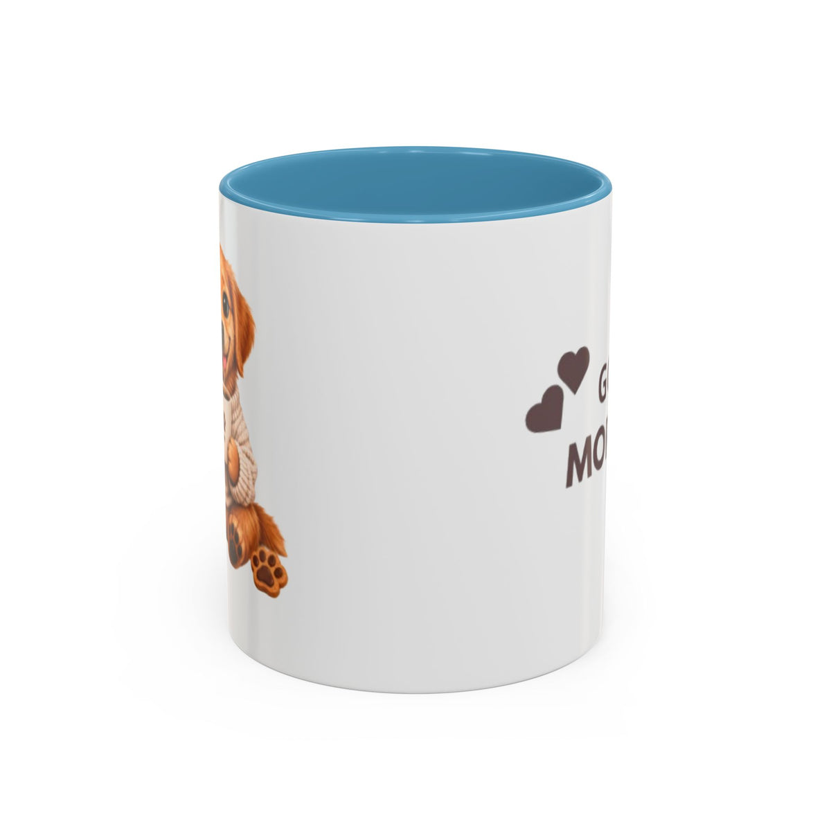 Good Morning Dog Coffee Mug — Cute Puppy Accent Mug (11/15oz)