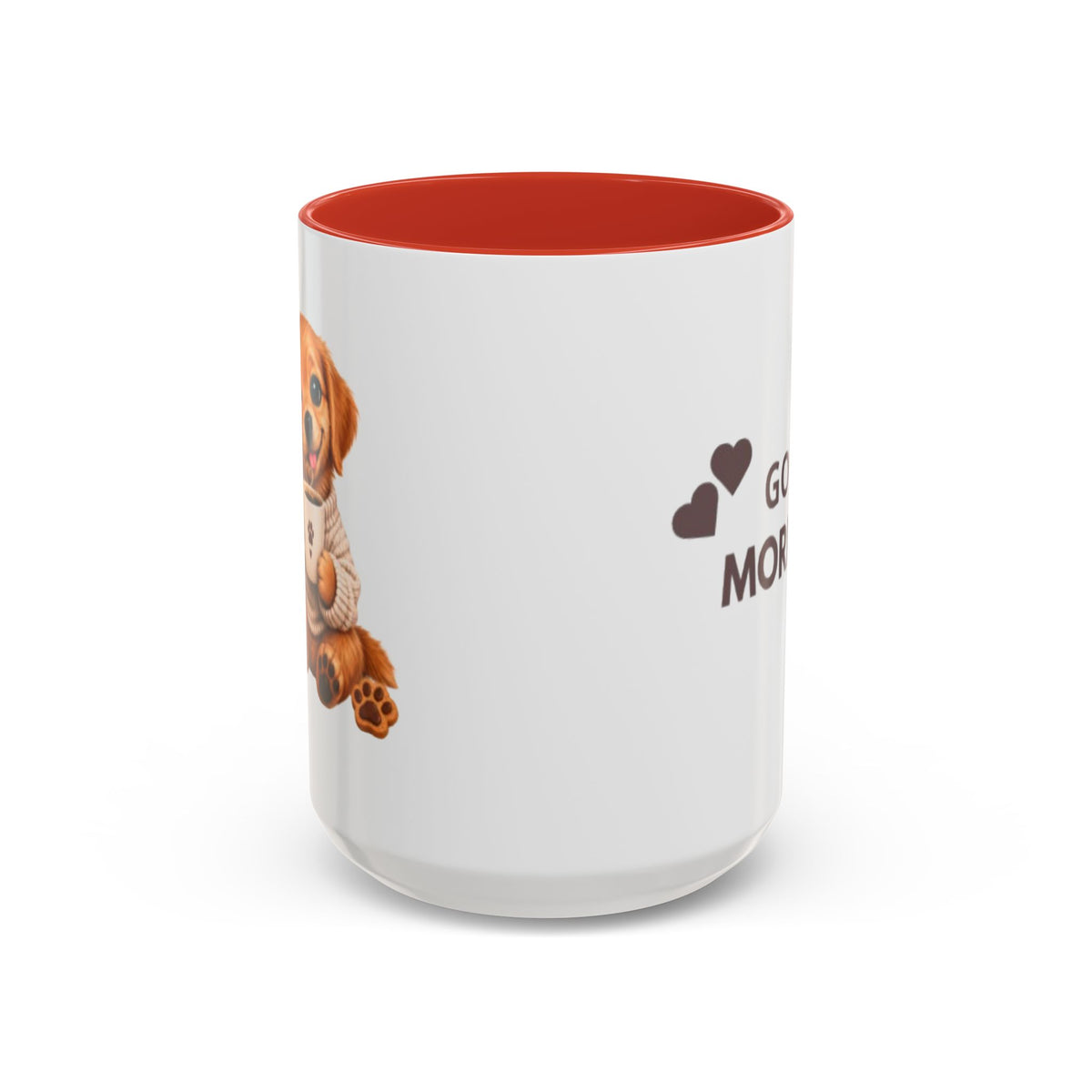 Good Morning Dog Coffee Mug — Cute Puppy Accent Mug (11/15oz)