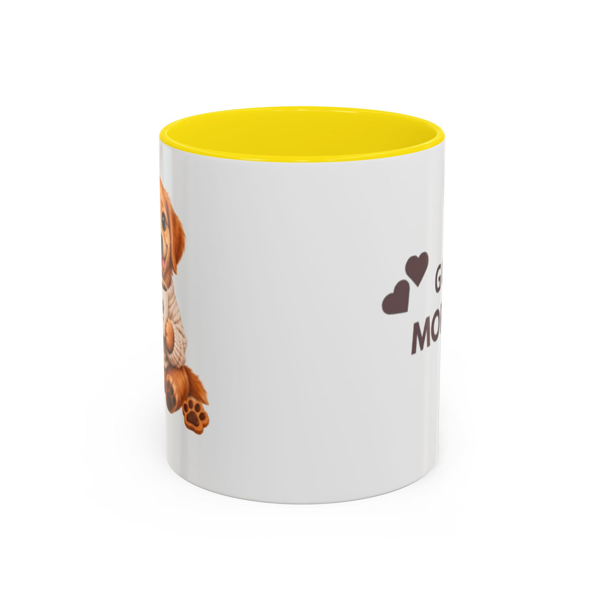 Good Morning Dog Coffee Mug — Cute Puppy Accent Mug (11/15oz)