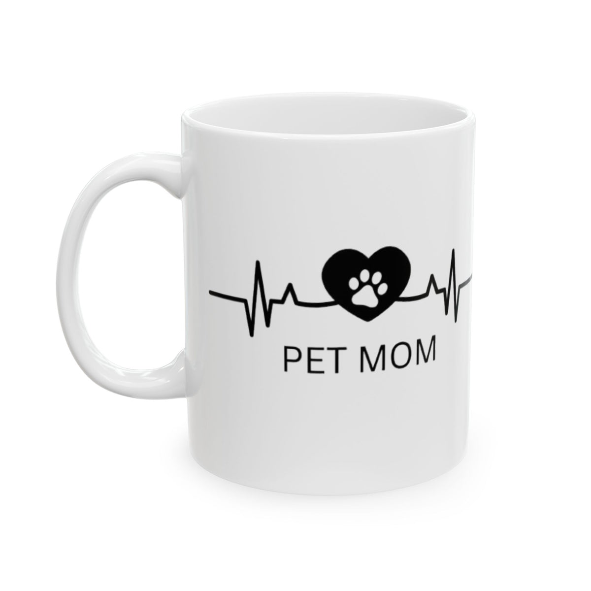 Nurse Mom Ceramic Mug — Heartbeat EKG Coffee Cup (11oz & 15oz)