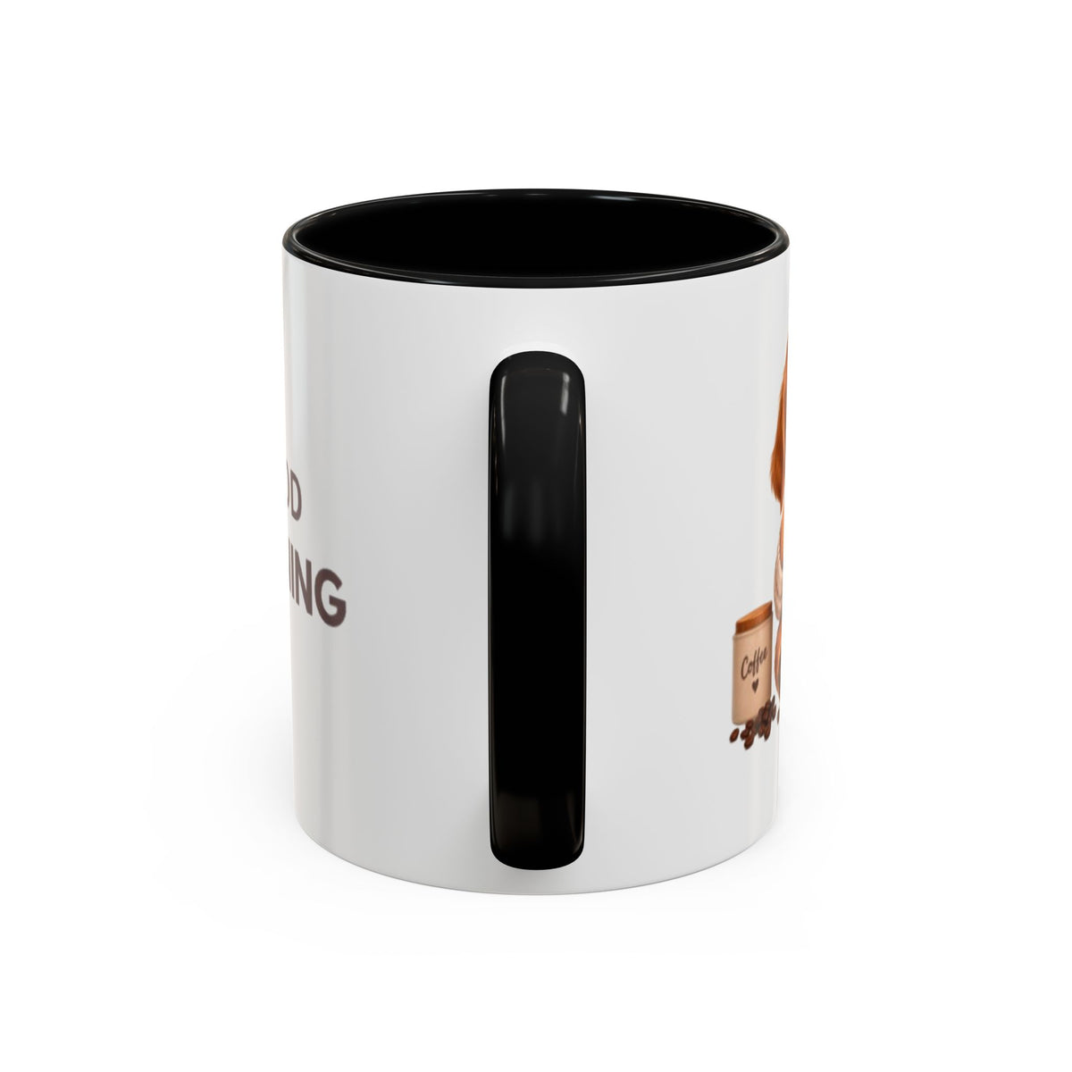 Good Morning Dog Coffee Mug — Cute Puppy Accent Mug (11/15oz)